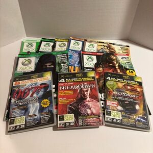 Collection of official XBOX Magazines and Discs